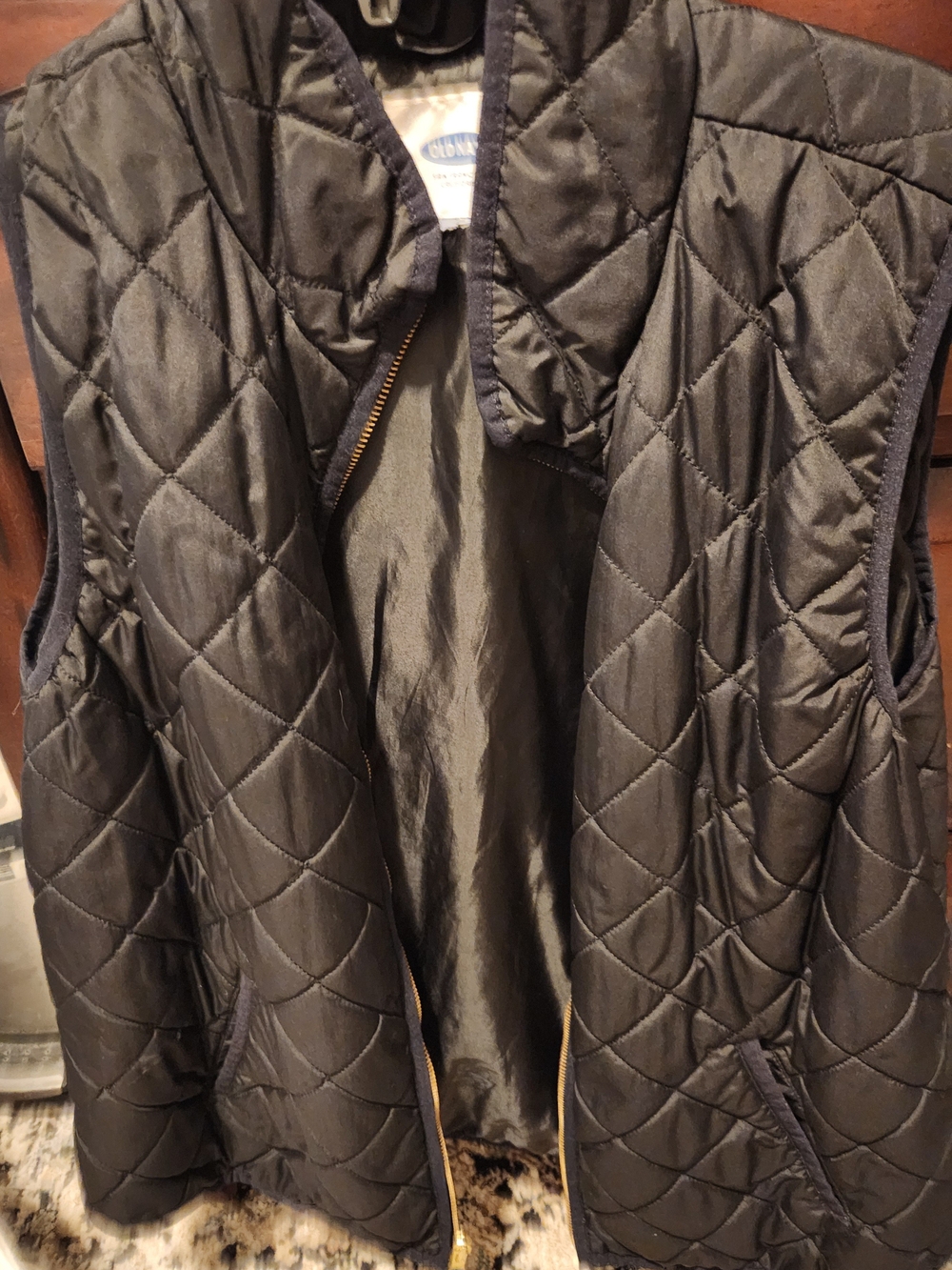 Old Navy Quilted Black Women's Vest